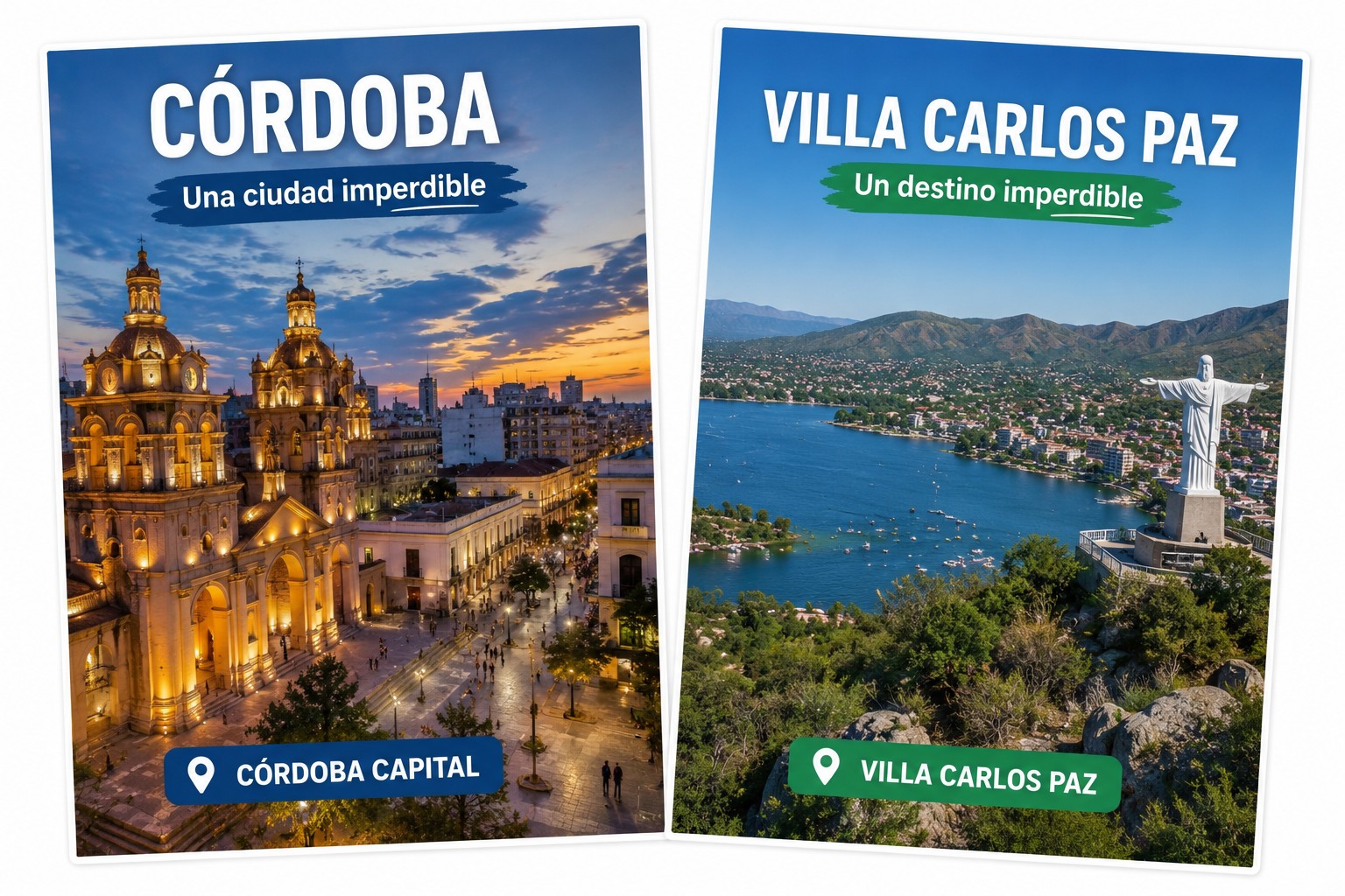 Córdoba Capital y Villa Carlos Paz